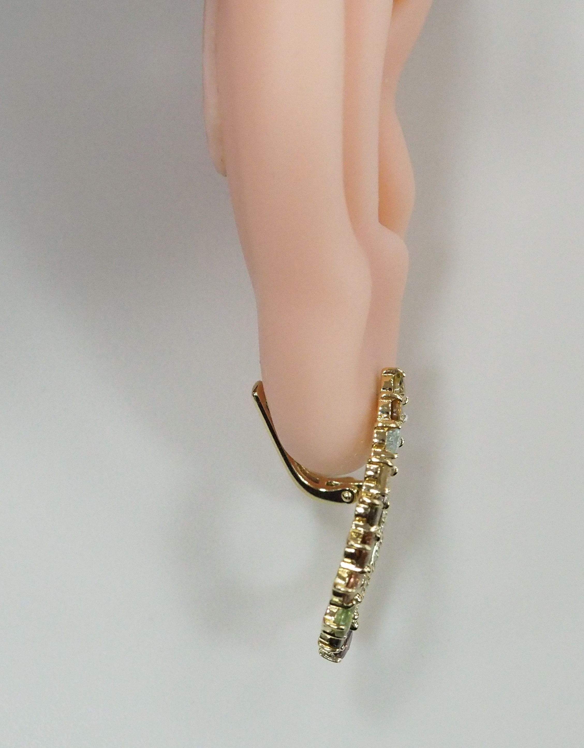 Серебряные серьги с турмалинами